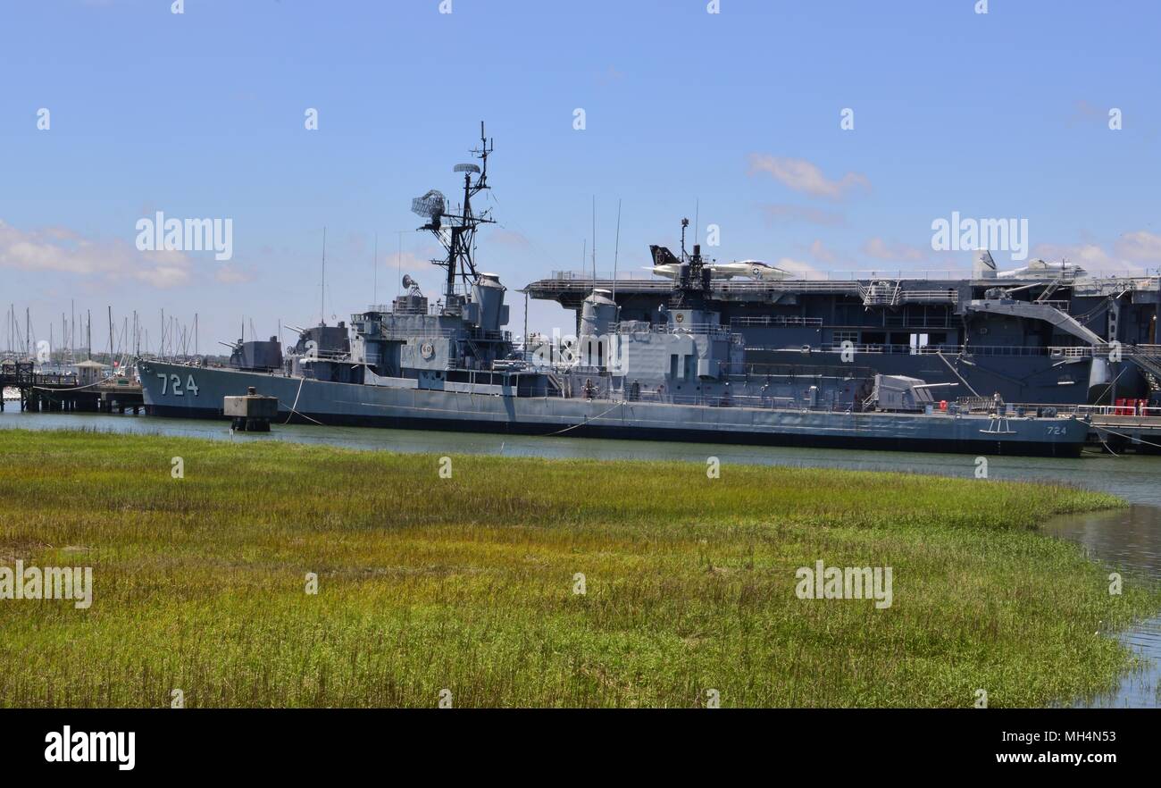 Le destroyer américain USS Laffey Banque D'Images