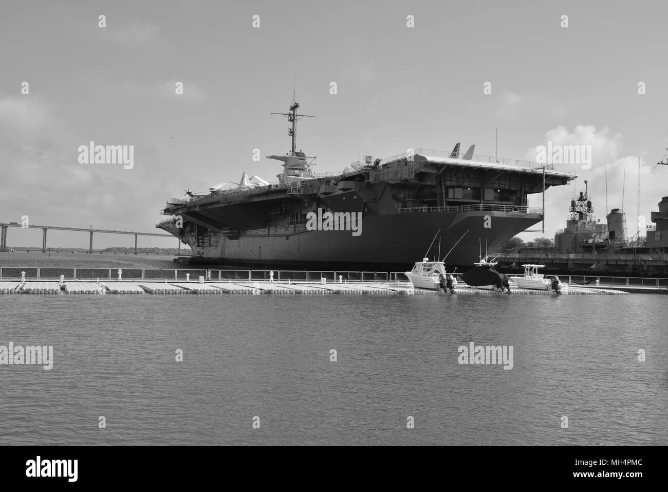 Un porte-avions de la Seconde Guerre mondiale Banque D'Images