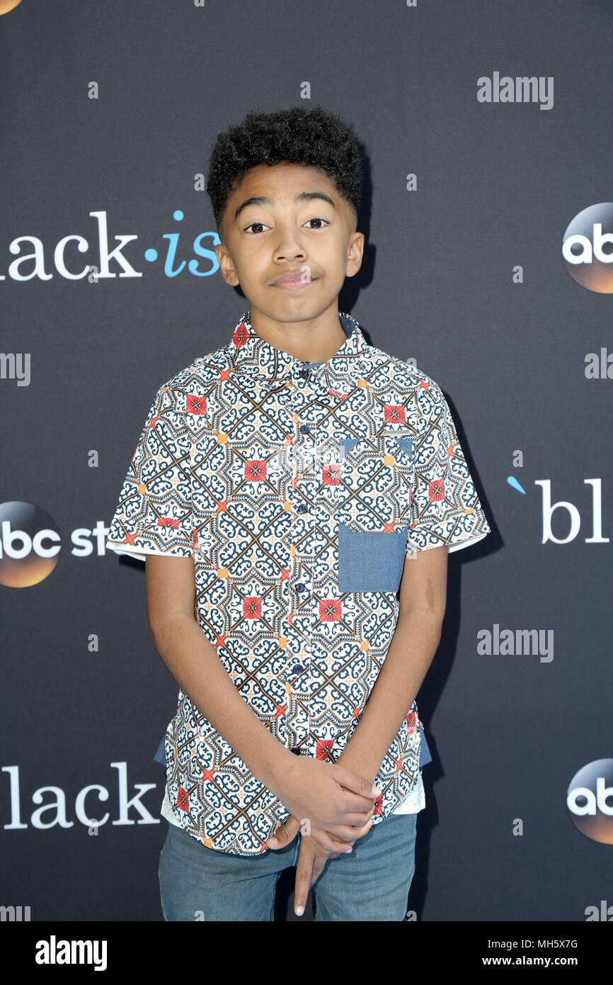 Miles Brown présents pour BLACK-ISH Événement FYC, Disney Studios, à Burbank, CA, 28 avril 2018. Photo par : Priscilla Grant/Everett Collection Banque D'Images