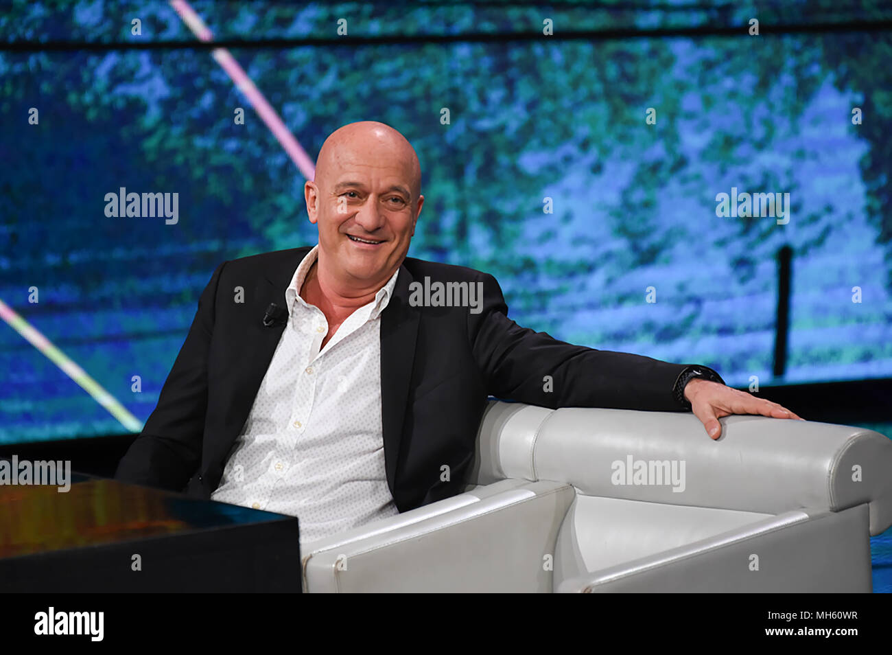 Milan, à quelle heure les invités de cet épisode de Fabio Fazio sont Matteo Renzi, Eusebio Di Francesco, Vanessa Incontrada, Claudio Bisio, avec le toujours présent Luciana Littizzetto. 29/04/2018, Milan, Italie Banque D'Images