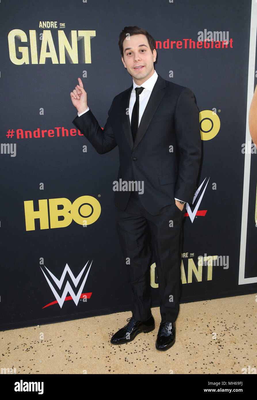 Los Angeles première de HBO's 'André le Géant' - Arrivées comprend : Skylar Astin Où : Hollywood, California, United States Quand : 29 Mar 2018 Crédit : FayesVision/WENN.com Banque D'Images
