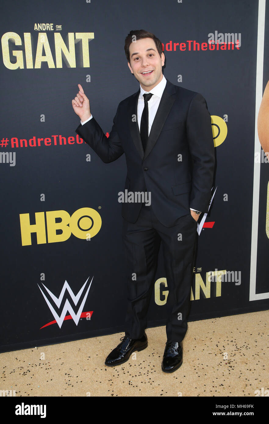 Los Angeles première de HBO's 'André le Géant' - Arrivées comprend : Skylar Astin Où : Hollywood, California, United States Quand : 29 Mar 2018 Crédit : FayesVision/WENN.com Banque D'Images