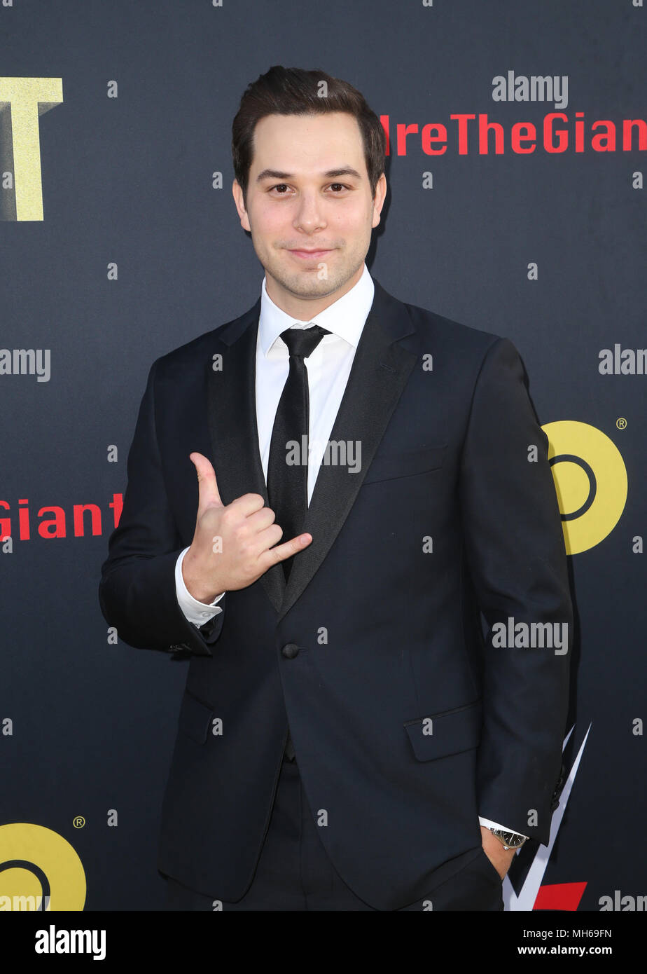 Los Angeles première de HBO's 'André le Géant' - Arrivées comprend : Skylar Astin Où : Hollywood, California, United States Quand : 29 Mar 2018 Crédit : FayesVision/WENN.com Banque D'Images