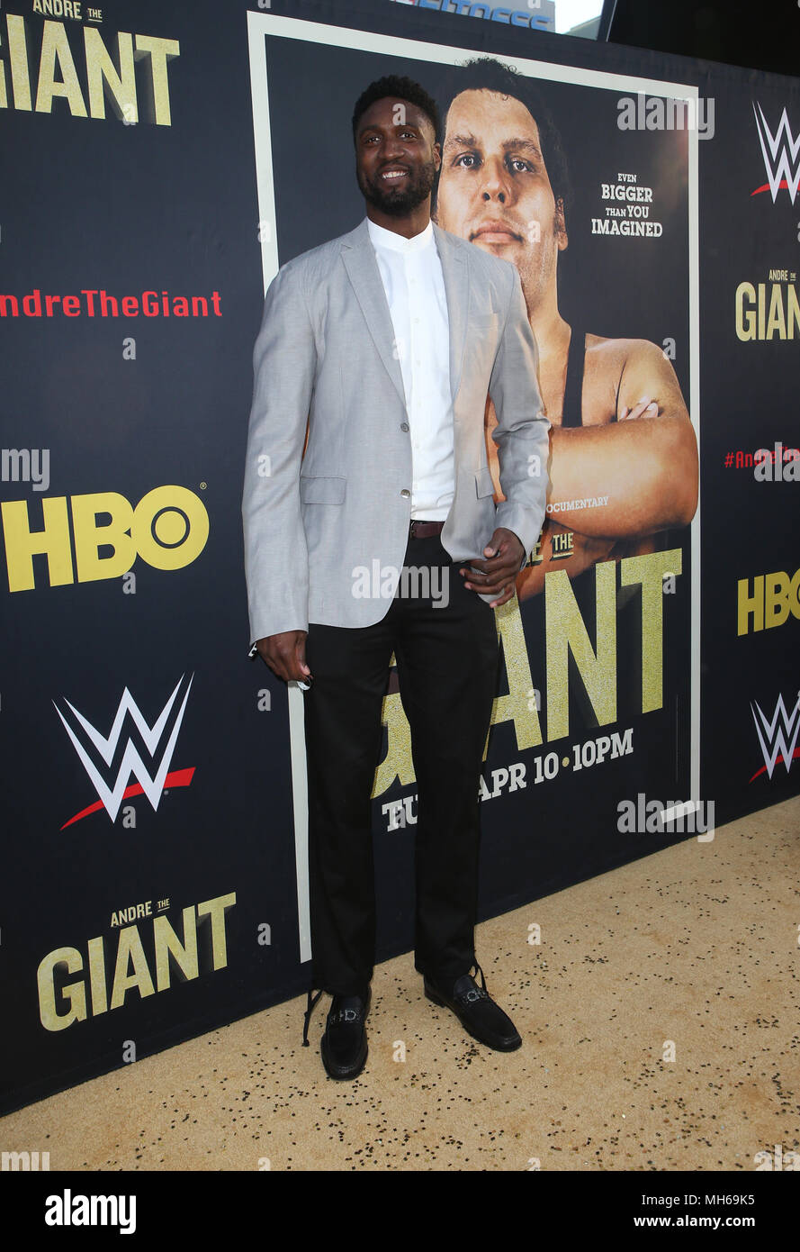 Los Angeles première de HBO's 'André le Géant' - Arrivées avec : Roy Hibbert Où : Hollywood, California, United States Quand : 29 Mar 2018 Crédit : FayesVision/WENN.com Banque D'Images
