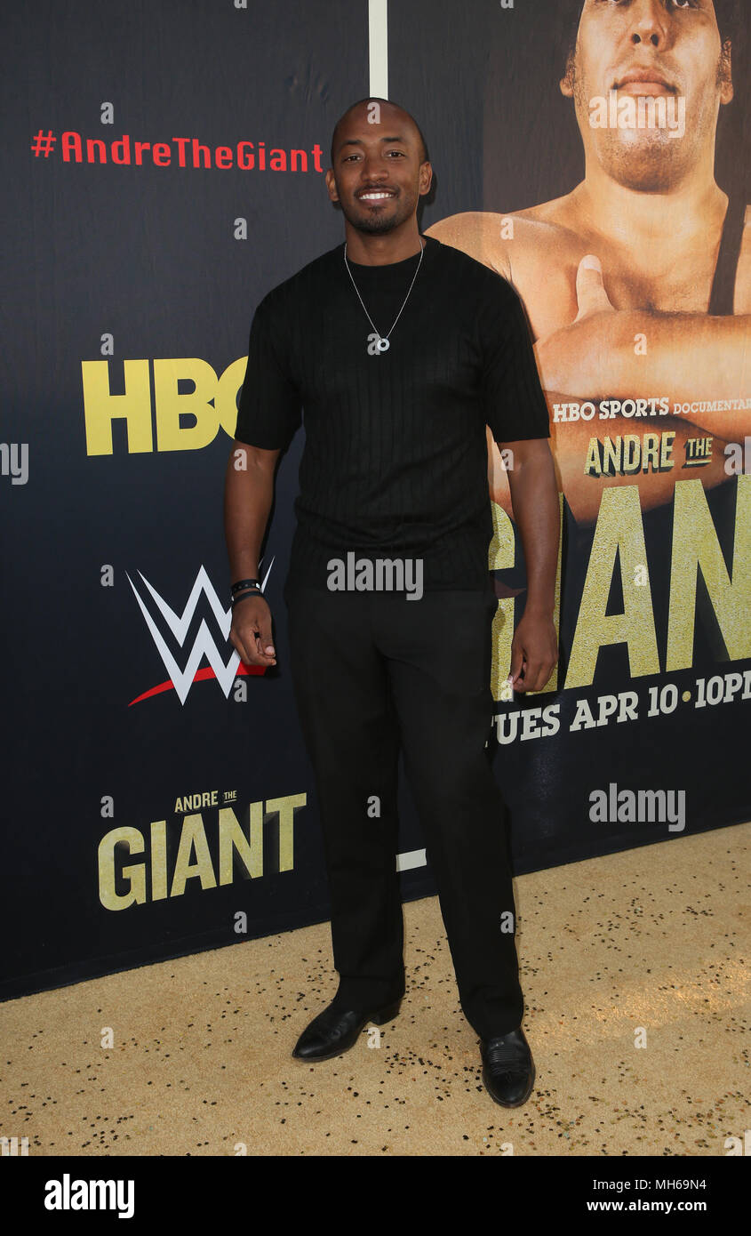 Los Angeles première de HBO's 'André le Géant' - Arrivées avec : Brandon Fox Où : Hollywood, California, United States Quand : 29 Mar 2018 Crédit : FayesVision/WENN.com Banque D'Images