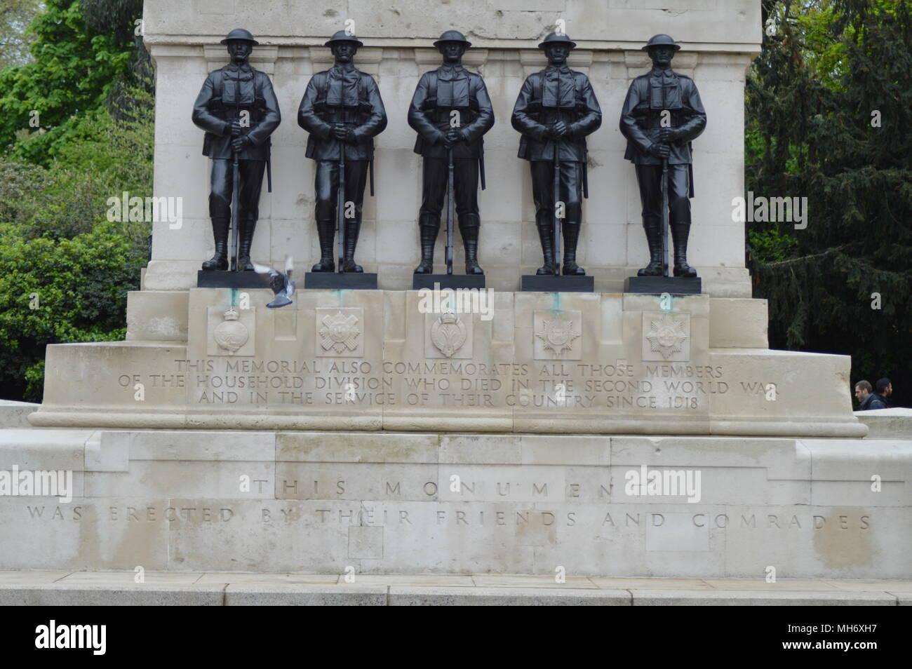 Le Scots Guards Memorial Service - Horse Guards Parade Banque D'Images