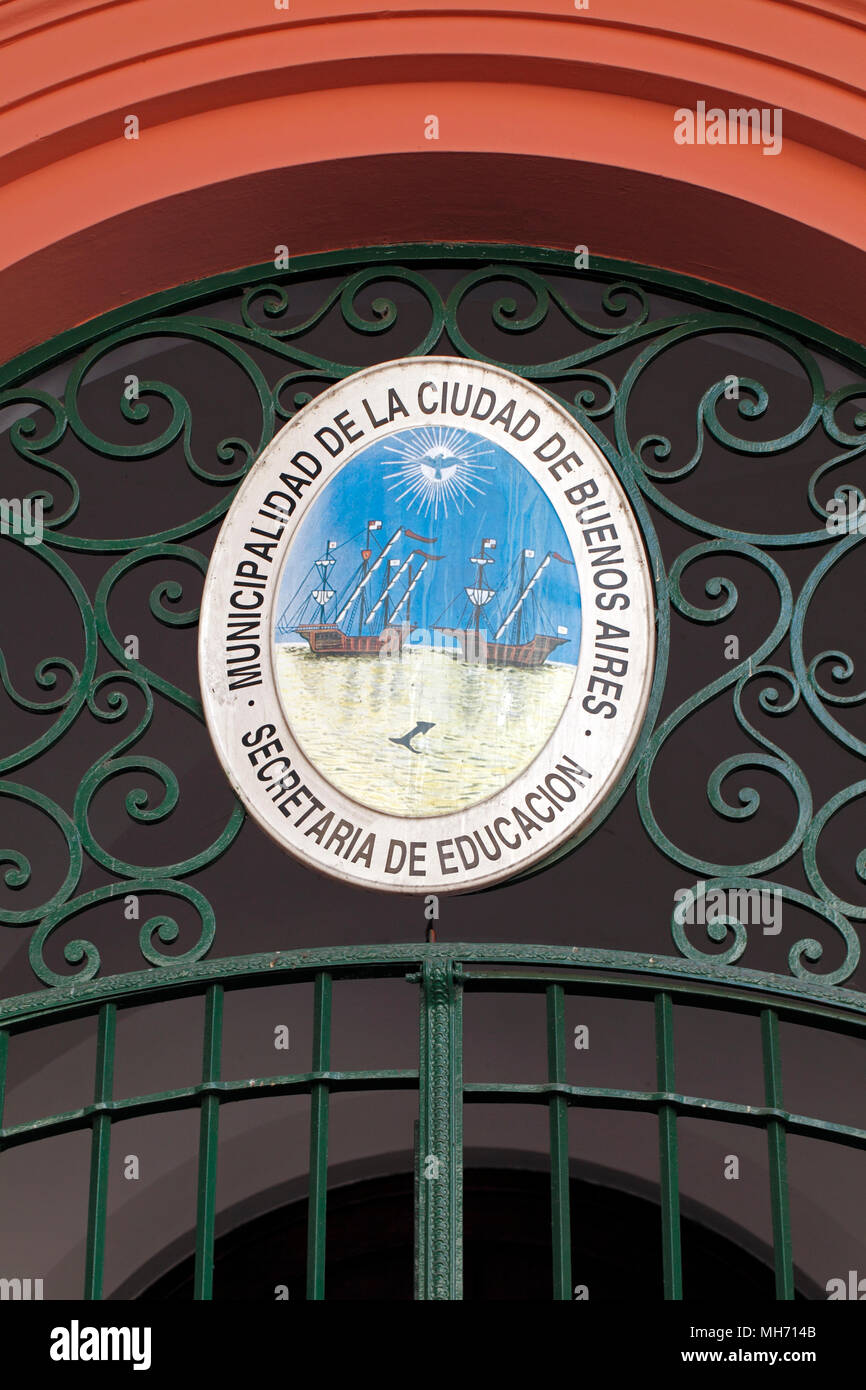 Secrétaire de l'éducation, Buenos Aires, Argentine. Banque D'Images