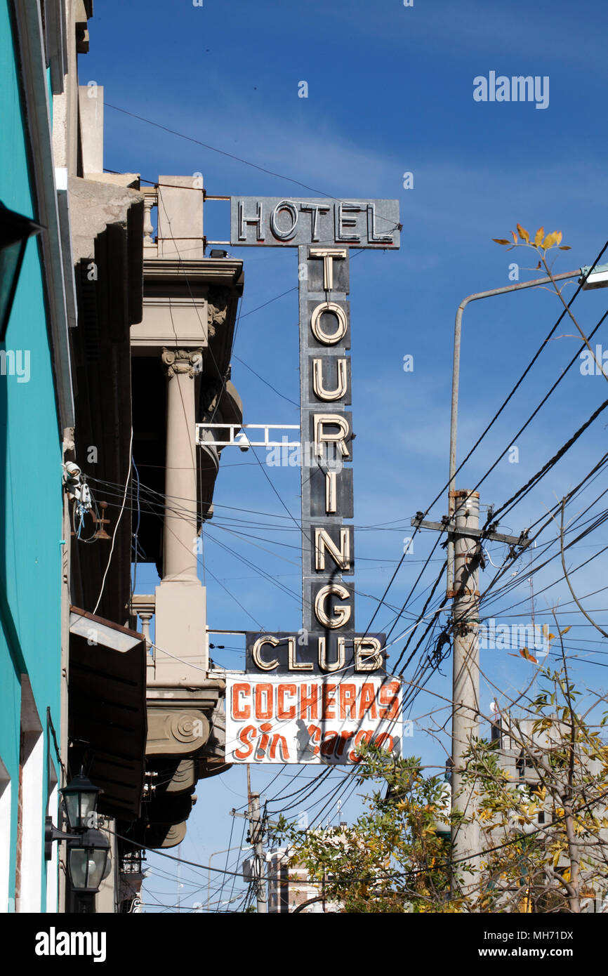 Hôtel Touring club, Trelew, où Butch Cassidy a séjourné en 1901. Chubut, Argentine. Banque D'Images