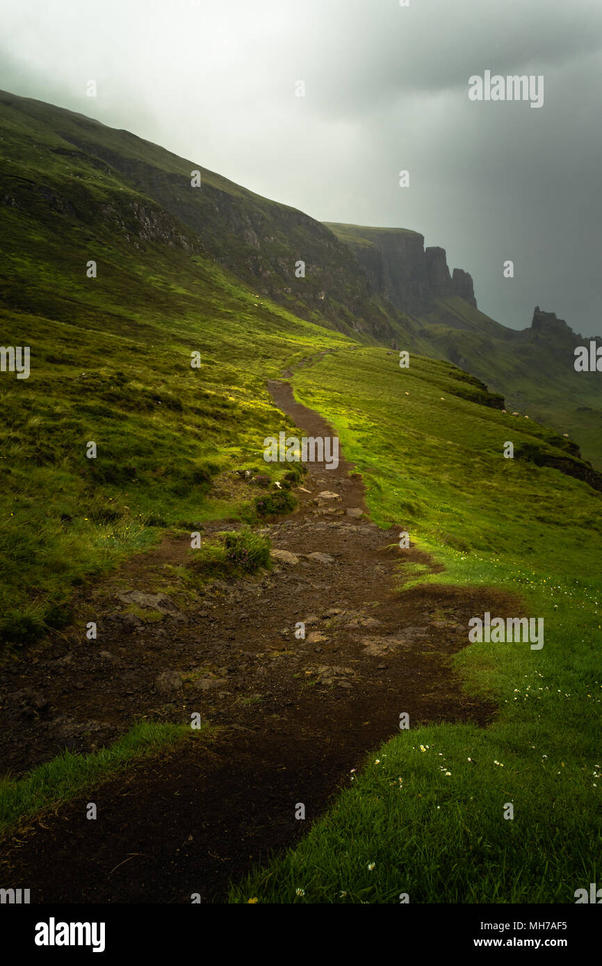 Chemin de randonnée dans les Highlands écossais Banque D'Images