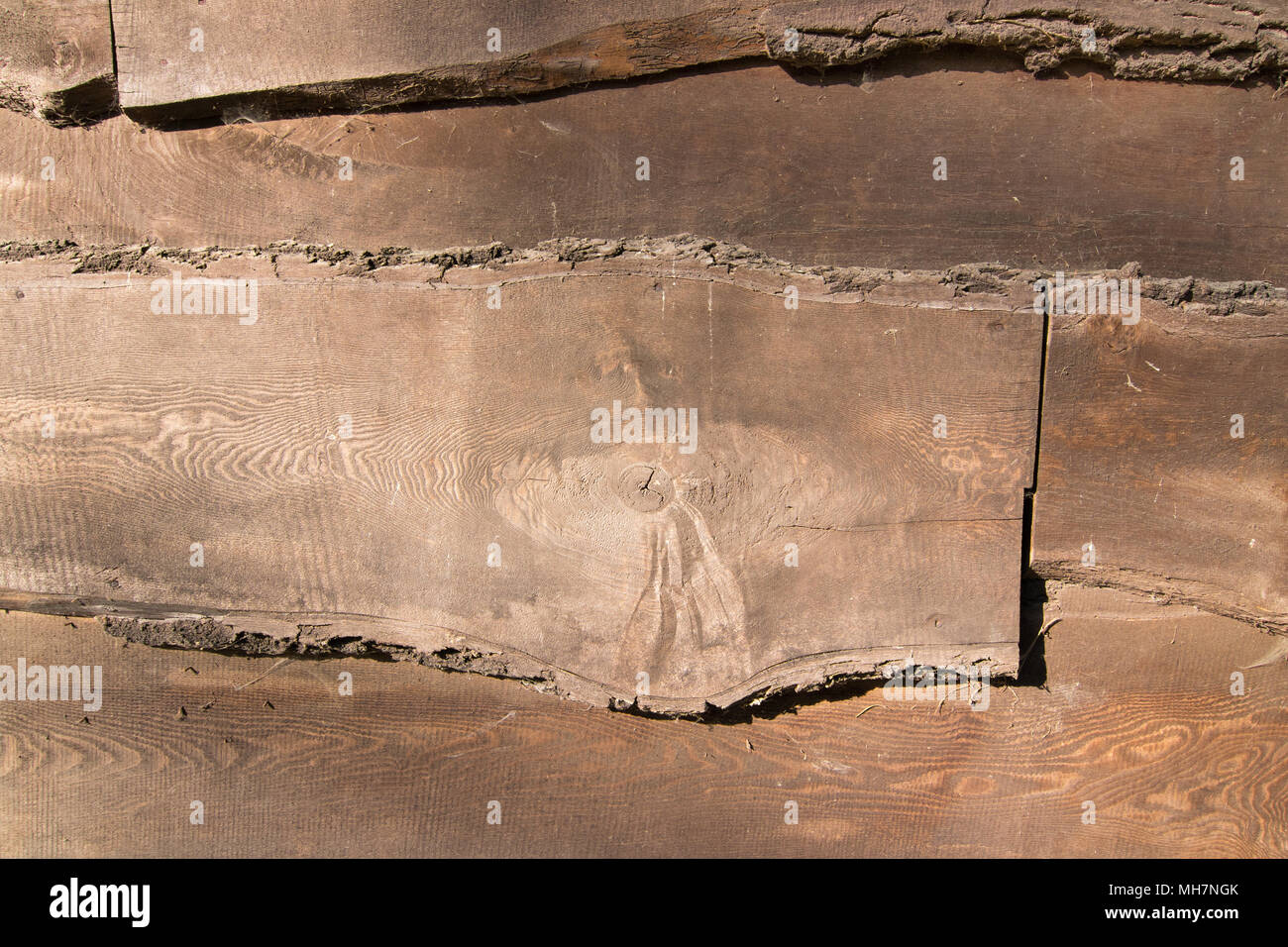 Sale vieux mur en bois - planche en bois texure - résumé Banque D'Images