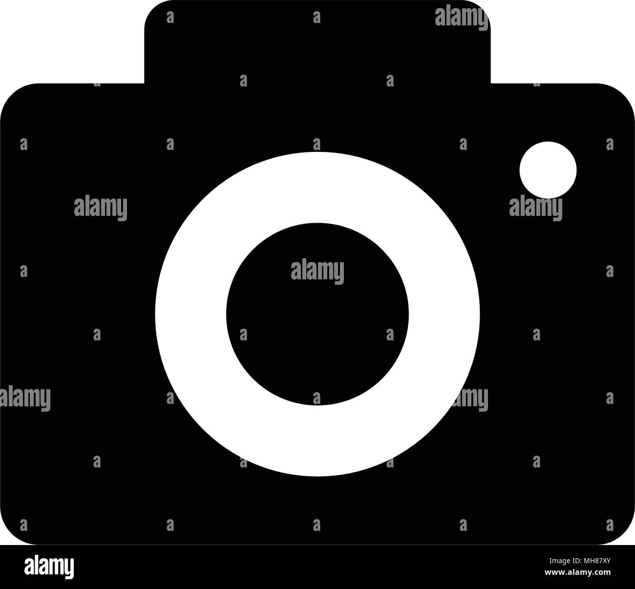 L'icône Appareil photo, vector icône sur fond blanc Illustration de Vecteur