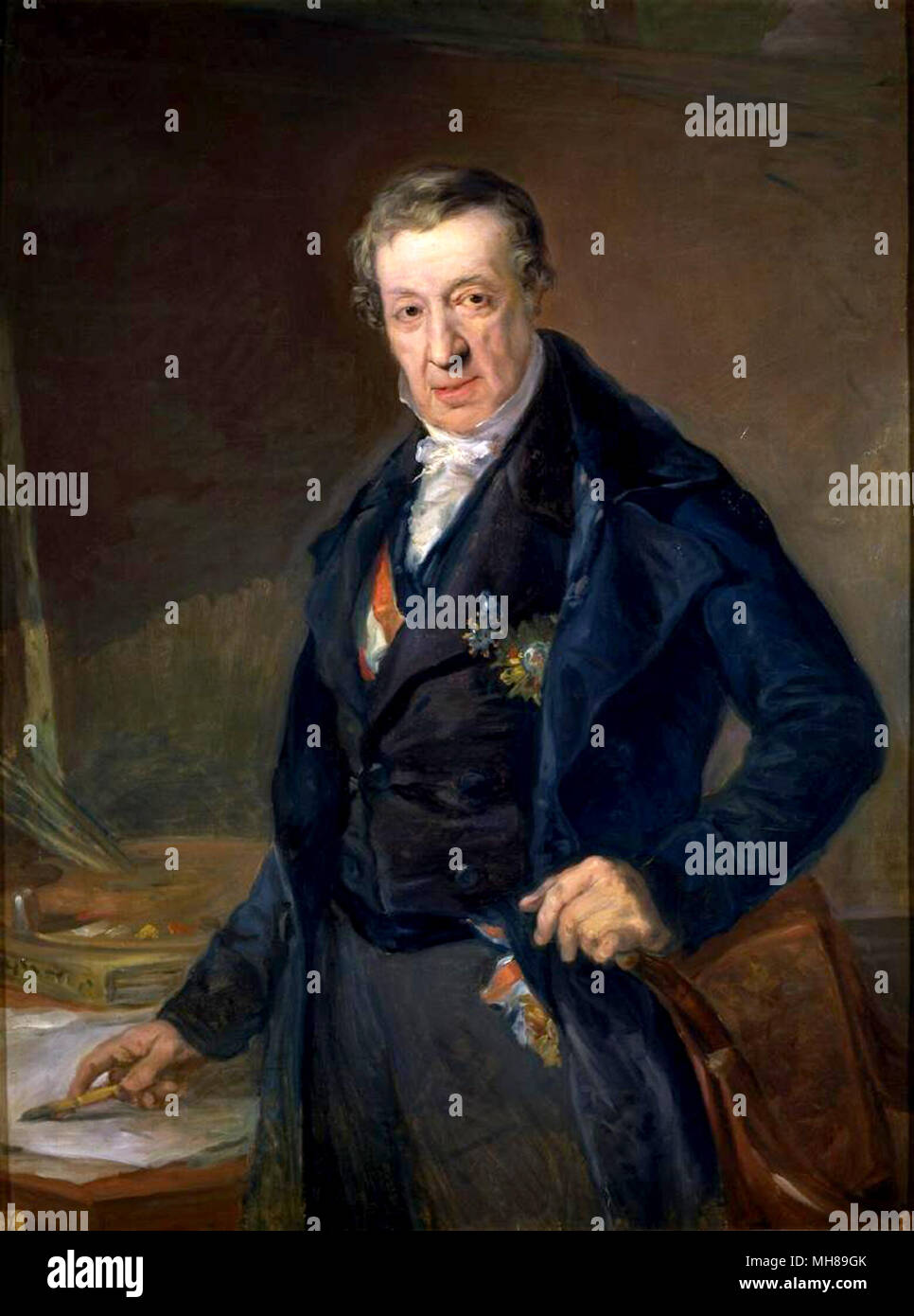 Vicente López Portaña (1772 - 1850) peintre espagnol. Self Portrait Banque D'Images