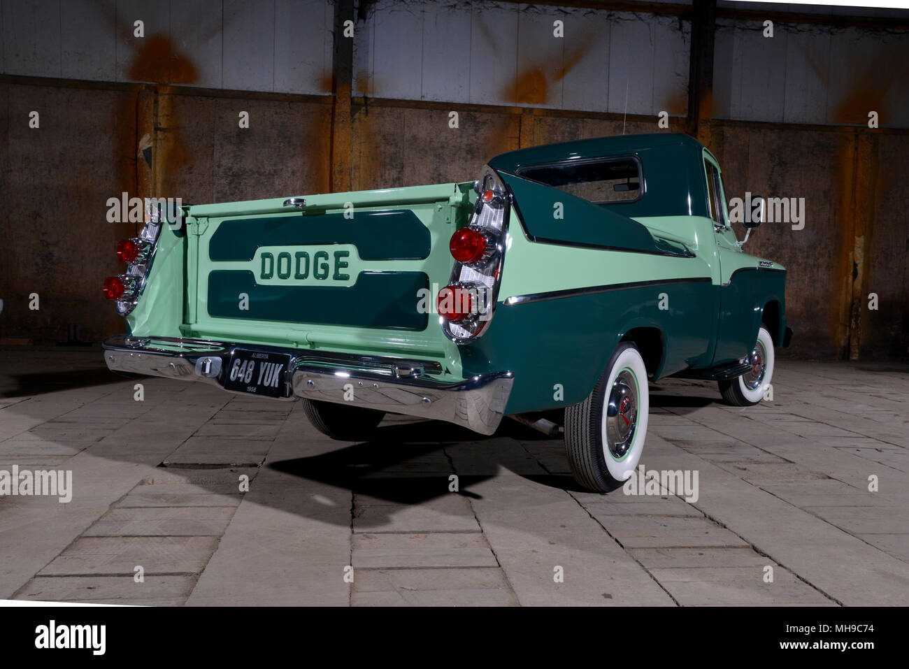 Dodge 1958 Sweptside D100 camionnette américaine classique Banque D'Images