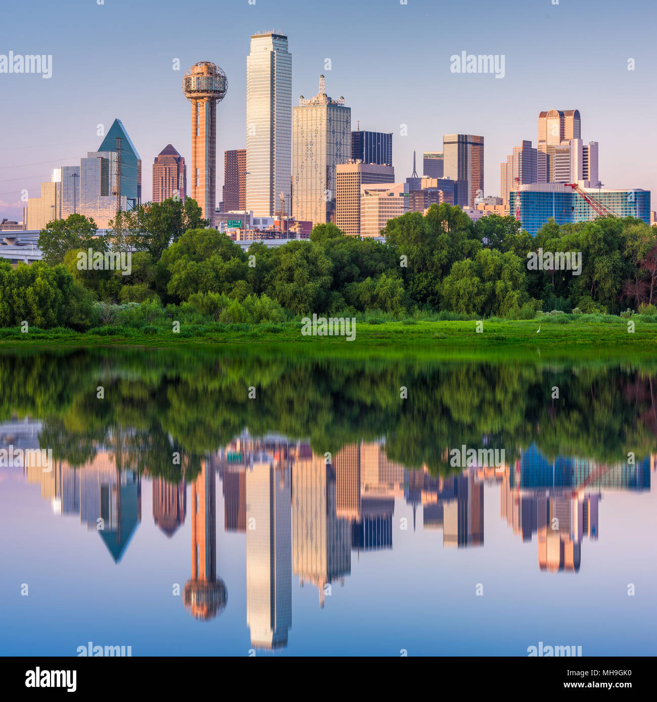 Dallas, Texas, USA Centre-ville de la ville. Banque D'Images