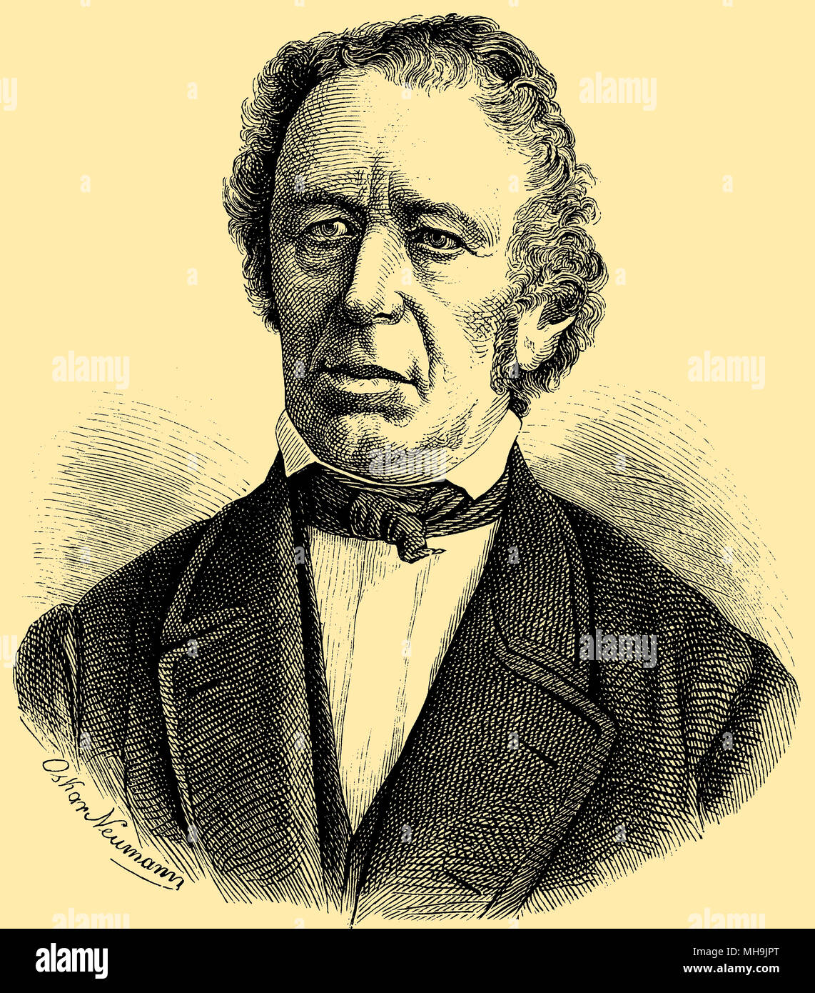 Karl Albert Ludwig Büchsel (né le 2 mai, 1803 ), Oskar Neumann;Oskar Neumann Banque D'Images