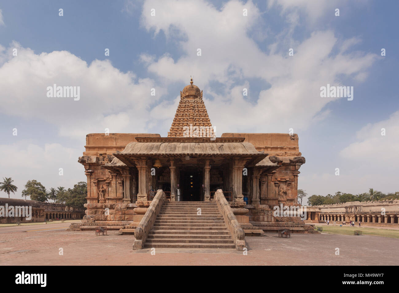 L'Inde, le Tamil Nadu, Thanjavur, Temple de Brihadisvara Banque D'Images