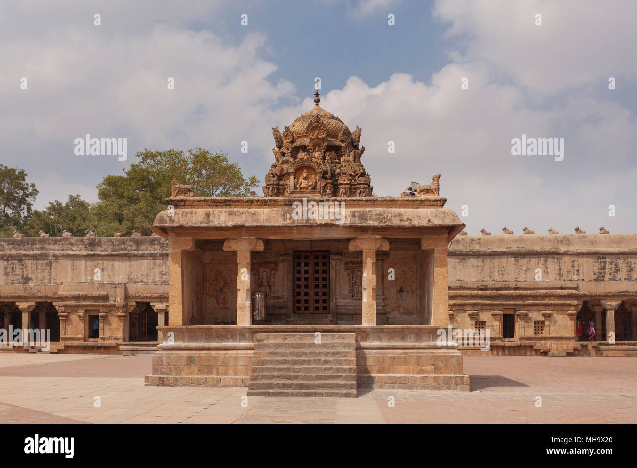 L'Inde, le Tamil Nadu, Thanjavur, Temple de Brihadisvara Banque D'Images