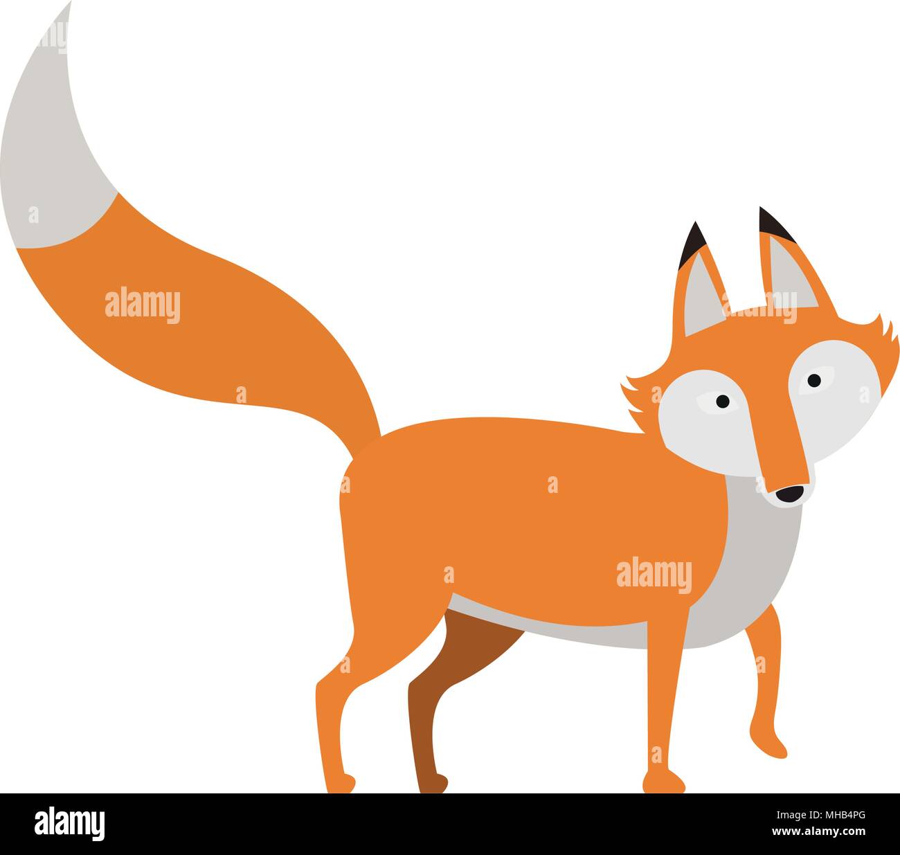 Fox animal sauvage Illustration de Vecteur