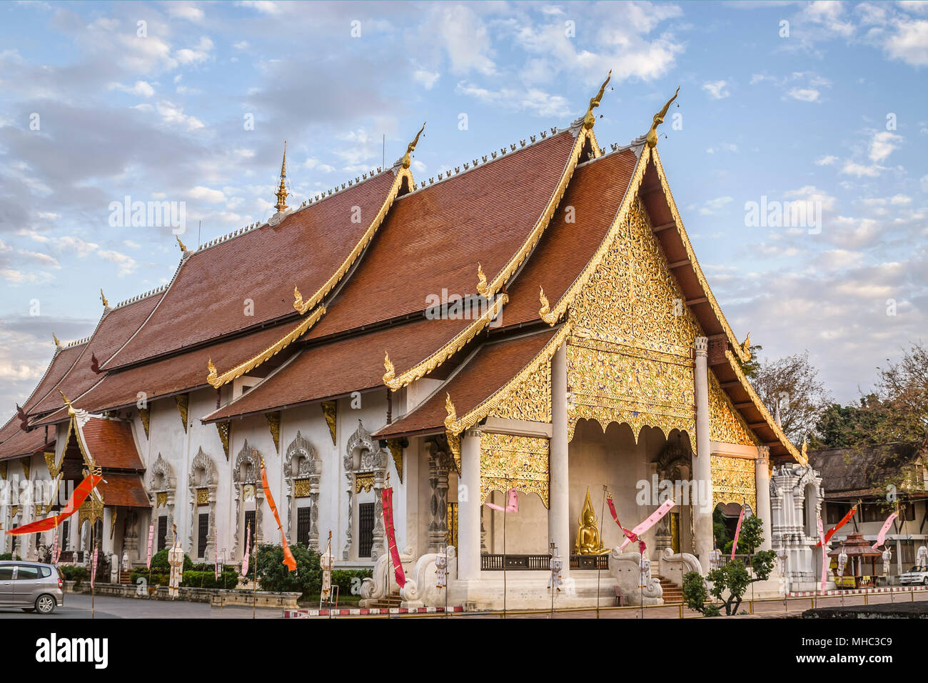 Wat Chedi Luang, Chiang Mai, Thaïlande du Nord Banque D'Images