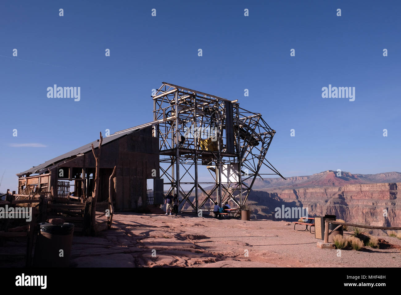 Dans et autour de West Rim du Grand Canyon Banque D'Images