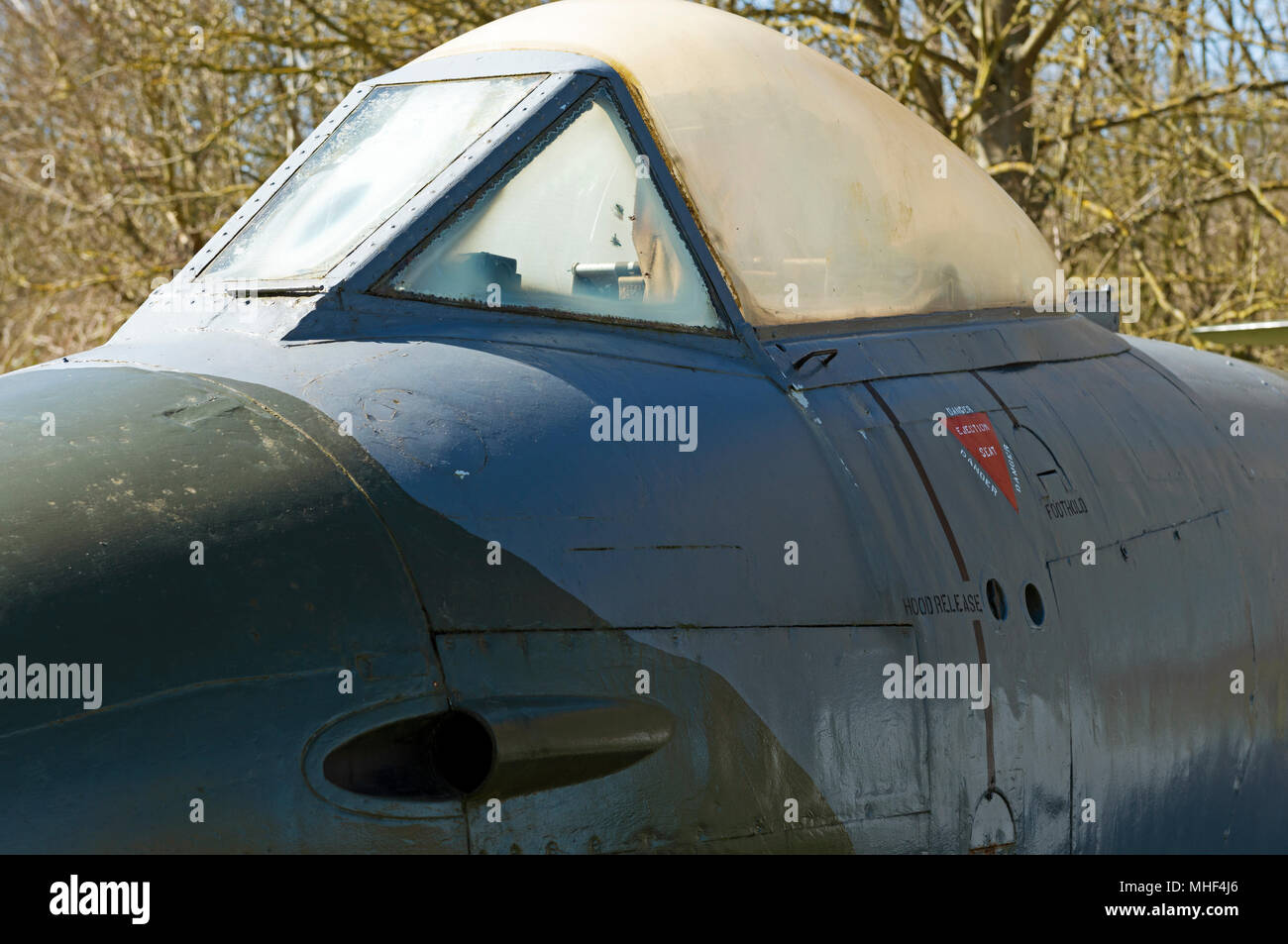 Guerre froide Gloster Meteor RAF jet fighter Banque D'Images