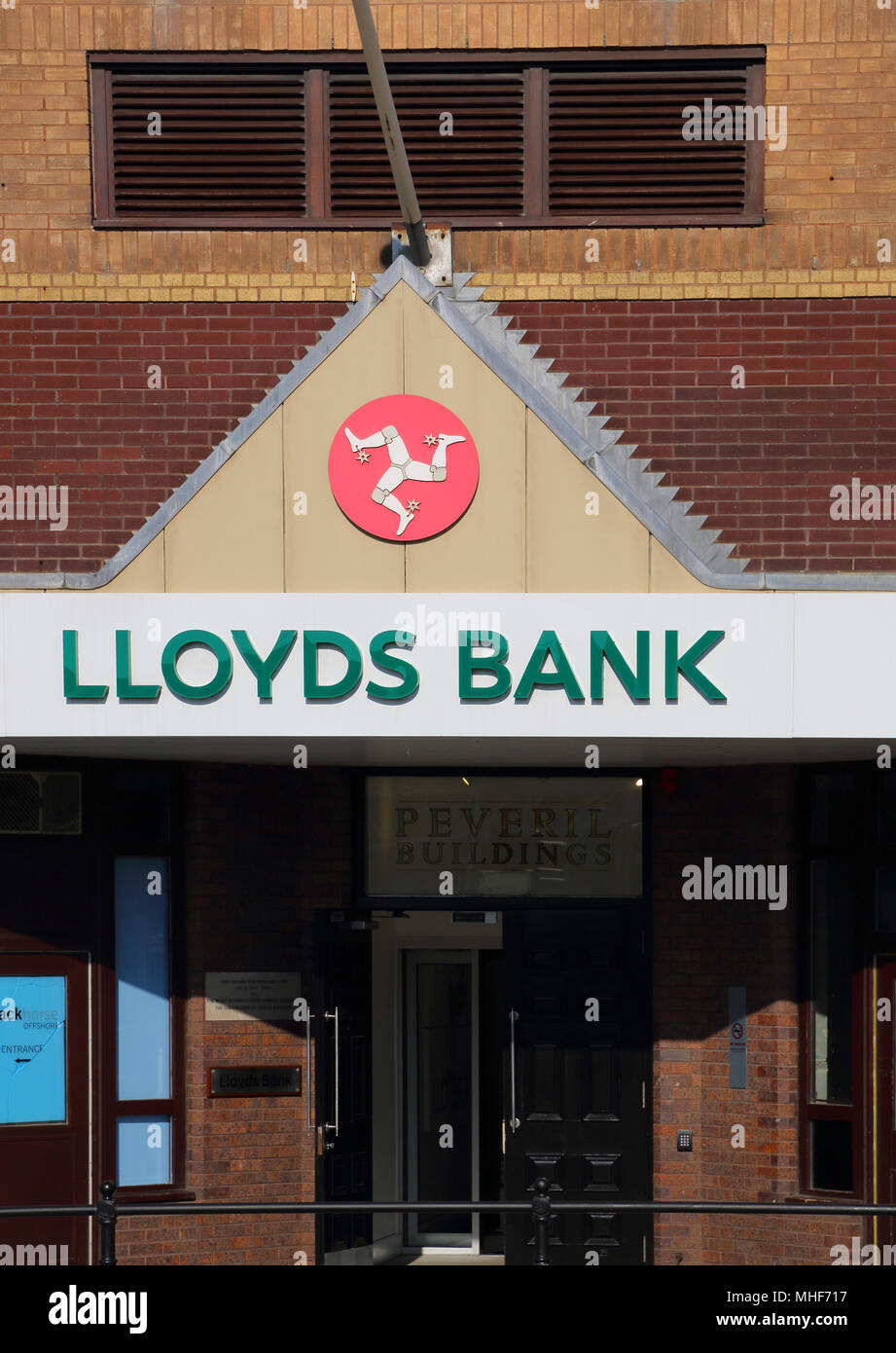 La banque Lloyds sur l'île de Man Banque D'Images