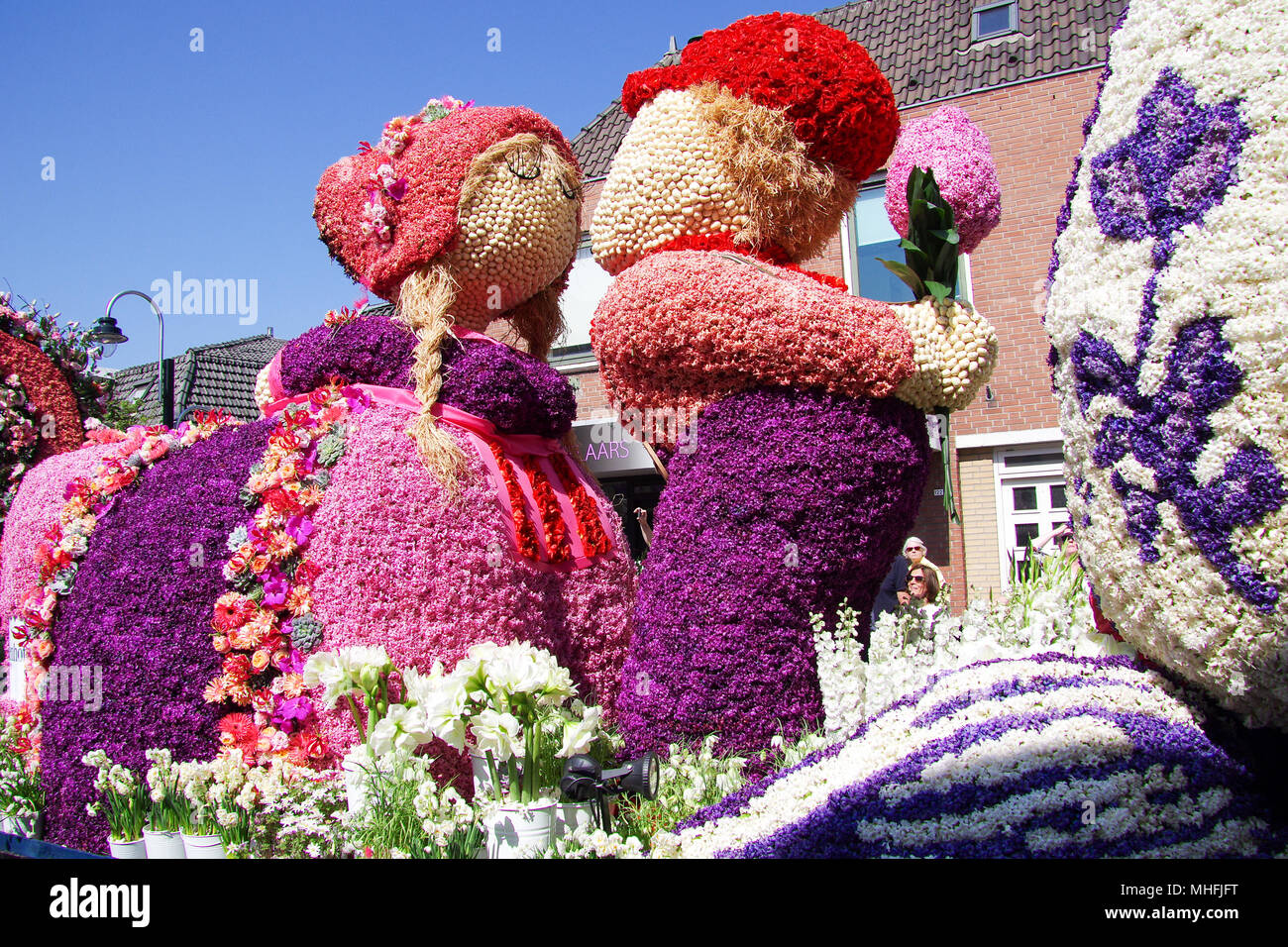 Une fleur flotter en passant par Voorhout, village de la