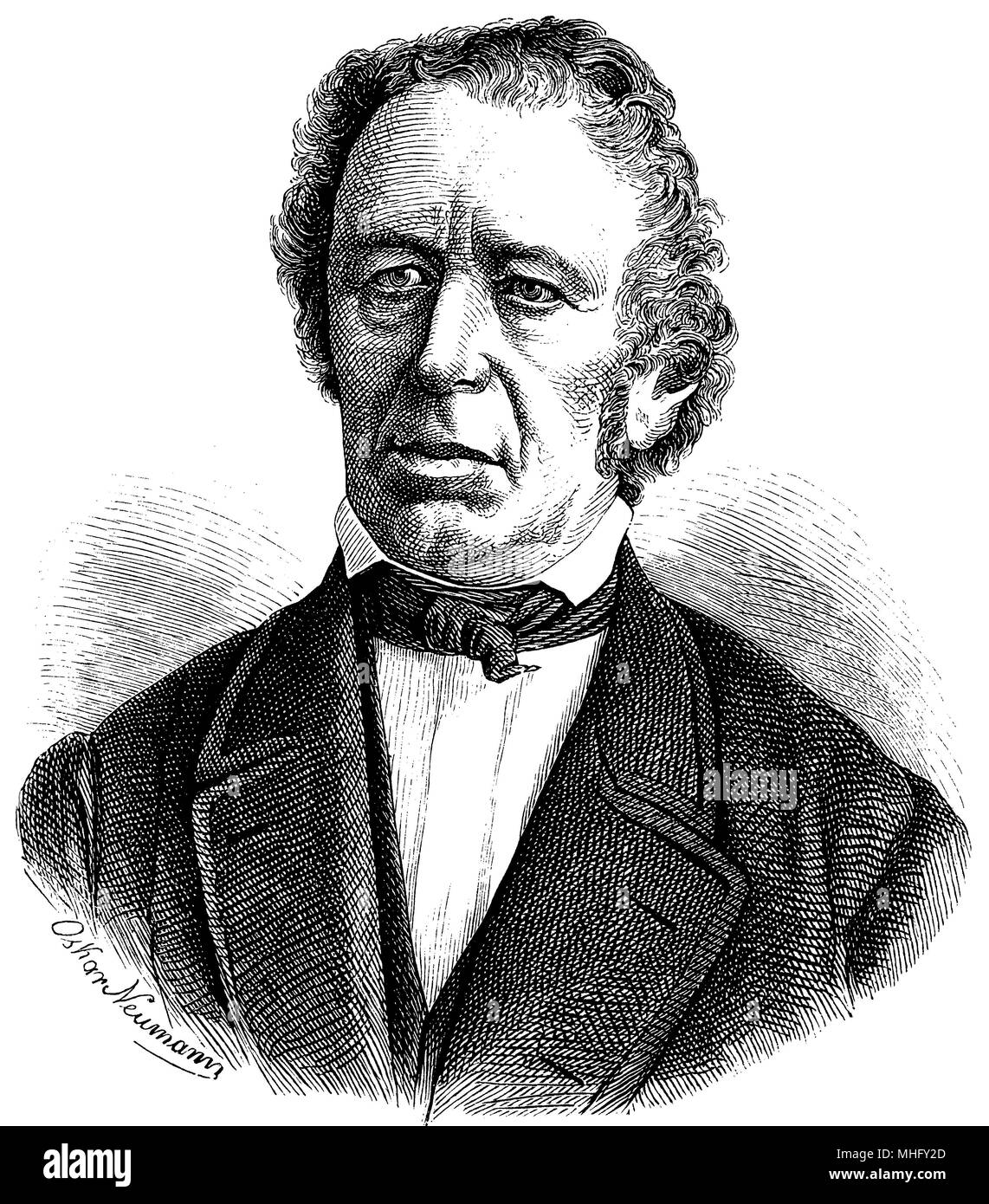 Karl Albert Ludwig Büchsel (né le 2 mai, 1803 ), Oskar Neumann Banque D'Images