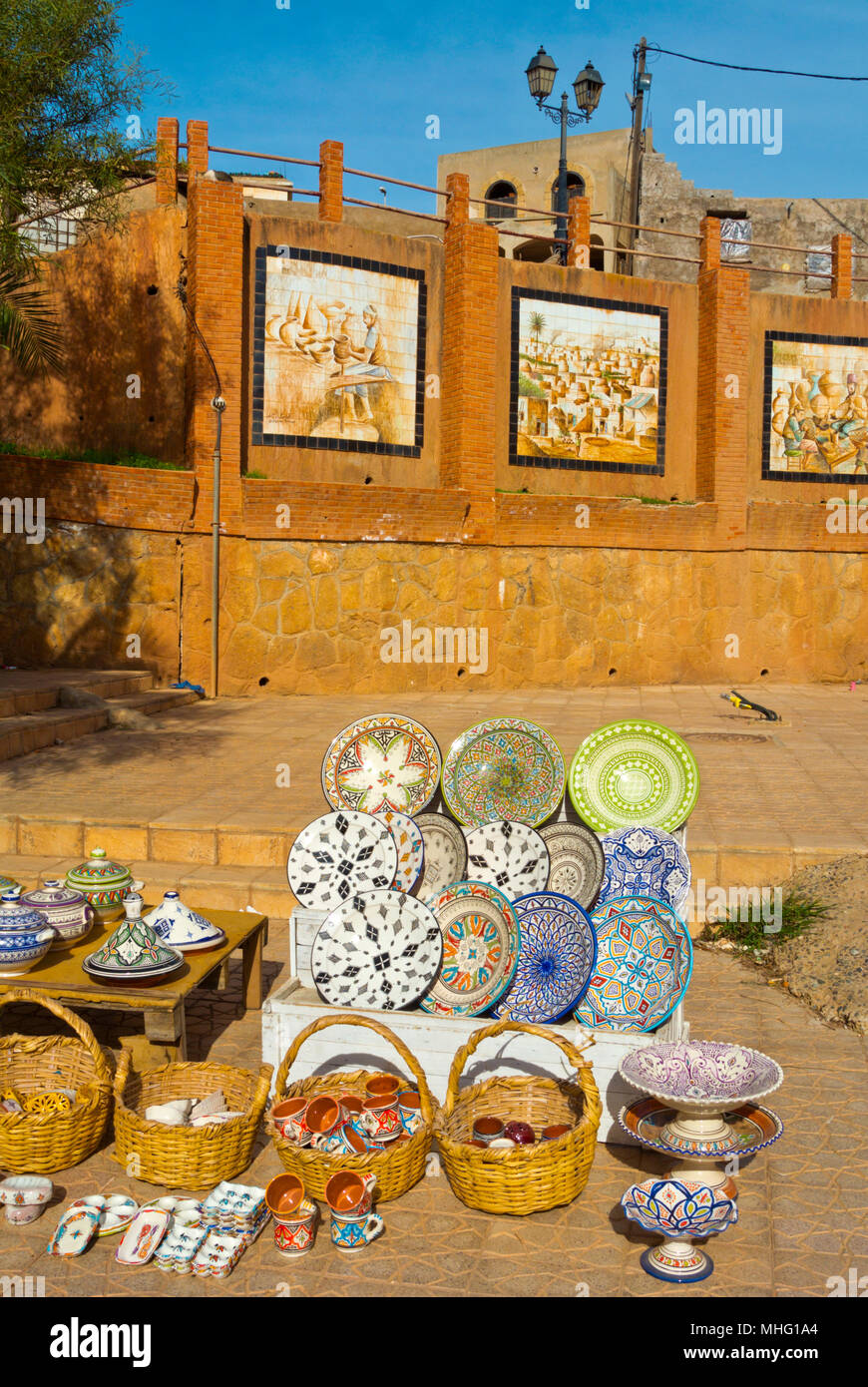 Marché de céramique poterie principale, Safi, Maroc, Afrique du Nord Banque D'Images