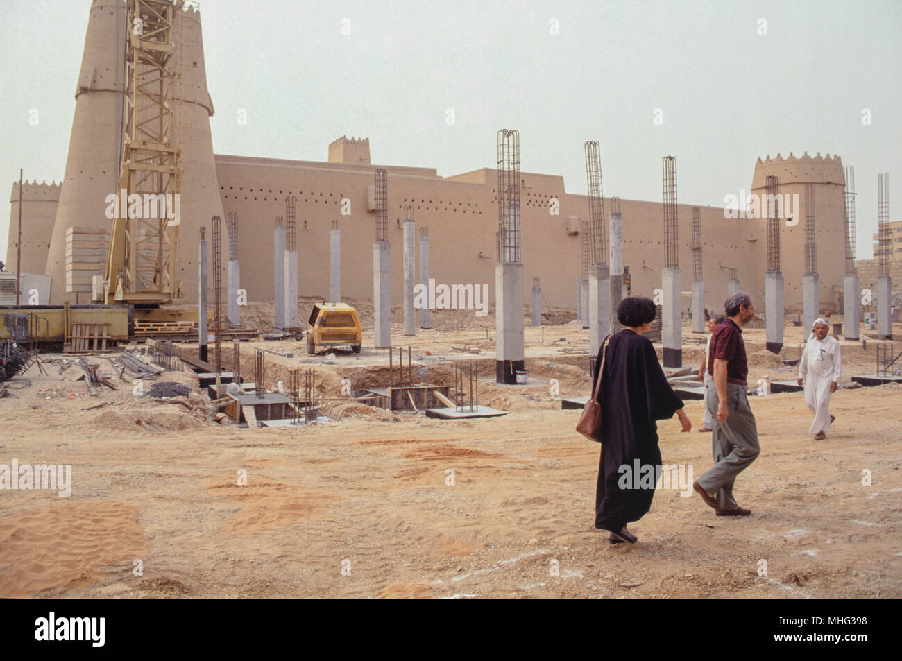 Le Qasr Al Masmak, dans le centre de Riyad, l'historique en brique de boue fort construit autour de 1865. Banque D'Images