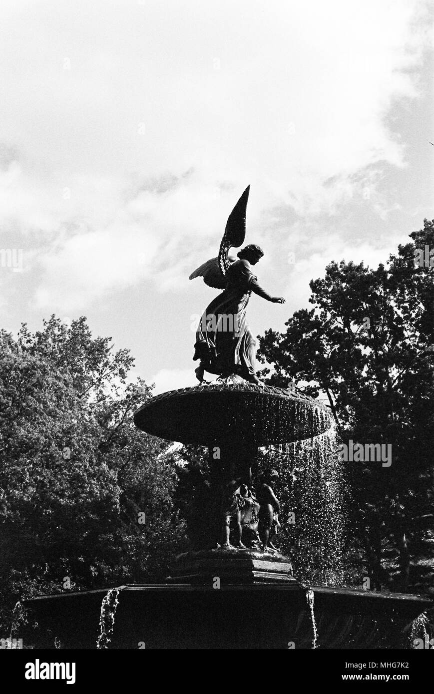 Fontaine Bethesda, Bethesda Terrace, Central Park, New York City, États-Unis d'Amérique. Banque D'Images