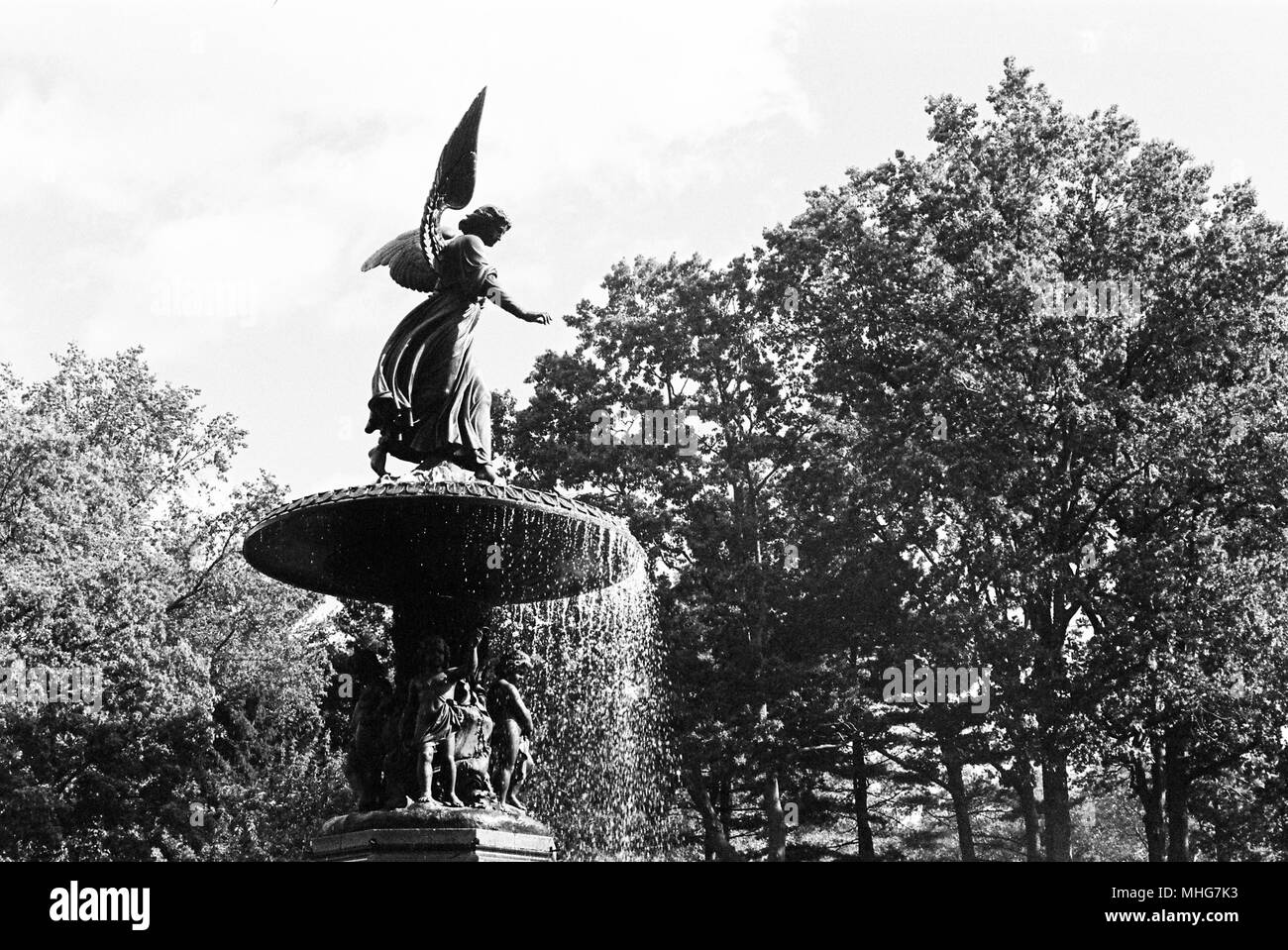 Fontaine Bethesda, Bethesda Terrace, Central Park, New York City, États-Unis d'Amérique. Banque D'Images