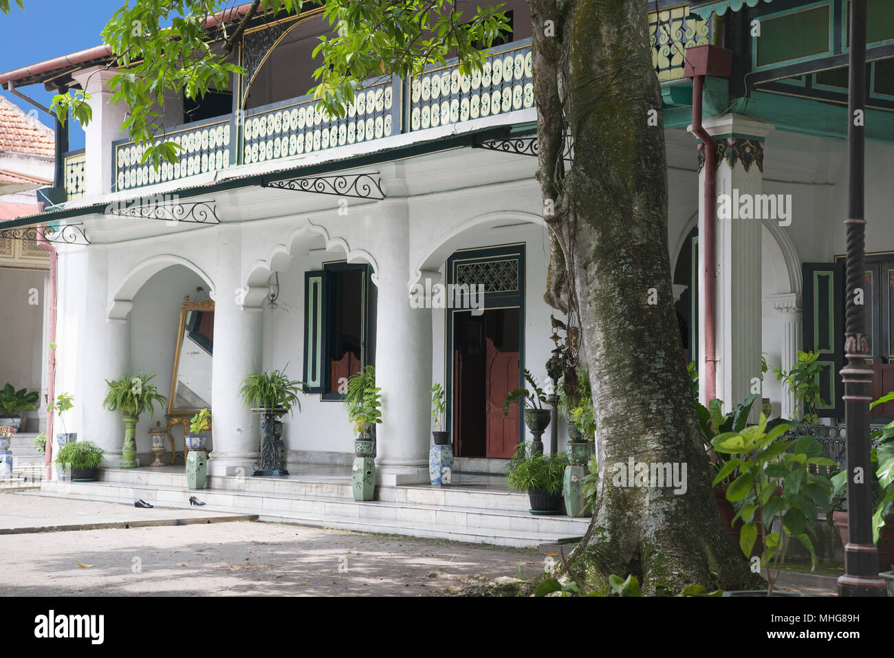 Partie de palais des Sultans de Yogyakarta Kraton Java Indonésie Banque D'Images