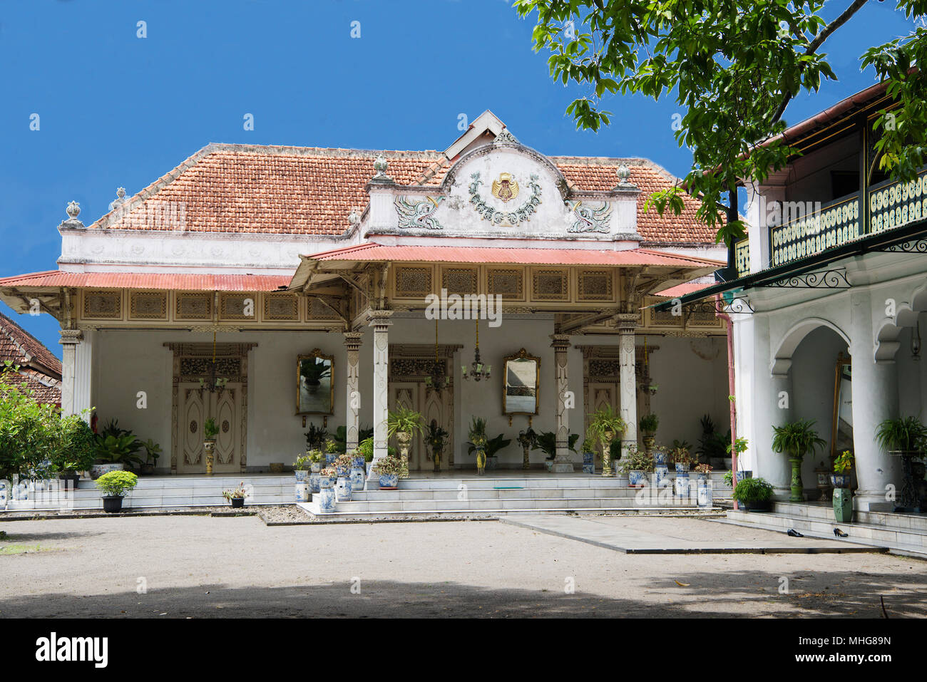 Palais des sultans de Yogyakarta Kraton Java Indonésie Banque D'Images