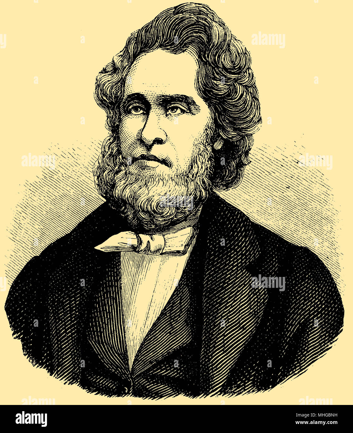 Jules Favre (né le 21 mars 1809 , est mort le 19 janvier, 1880 ), Banque D'Images