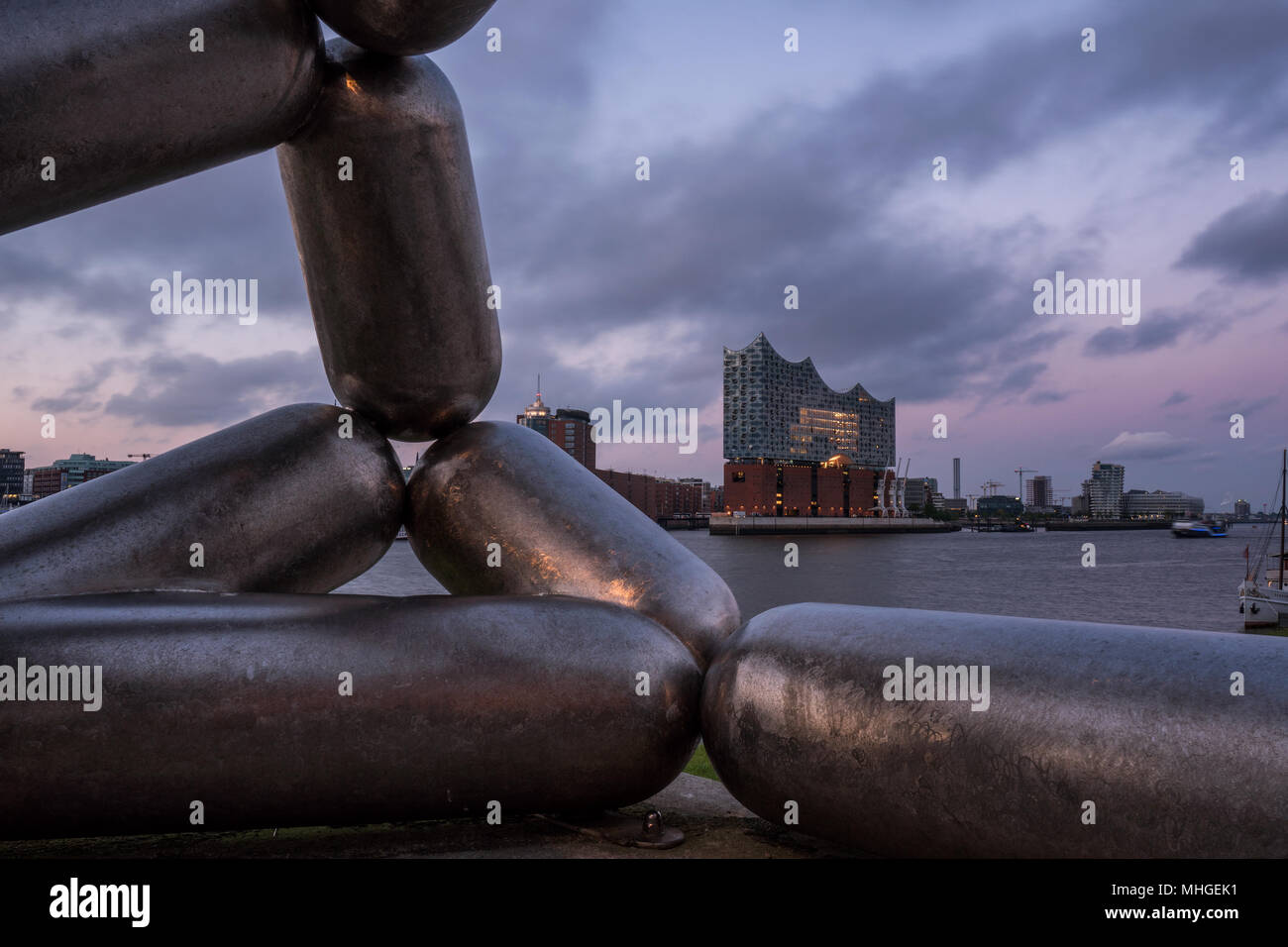 Ville libre et hanséatique de Hambourg. Freie und Hansestadt Hamburg. Banque D'Images