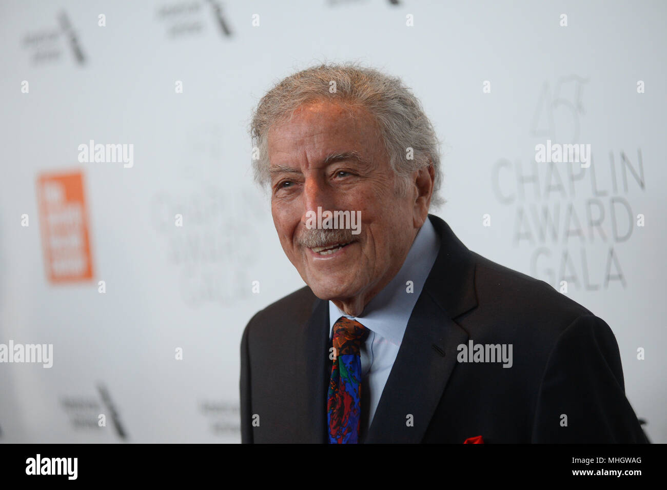 Tony Bennett assiste à la 45e Gala Prix Chaplin à l'Alice Tully Hall, Lincoln Center le 30 avril 2018 à New York. Banque D'Images