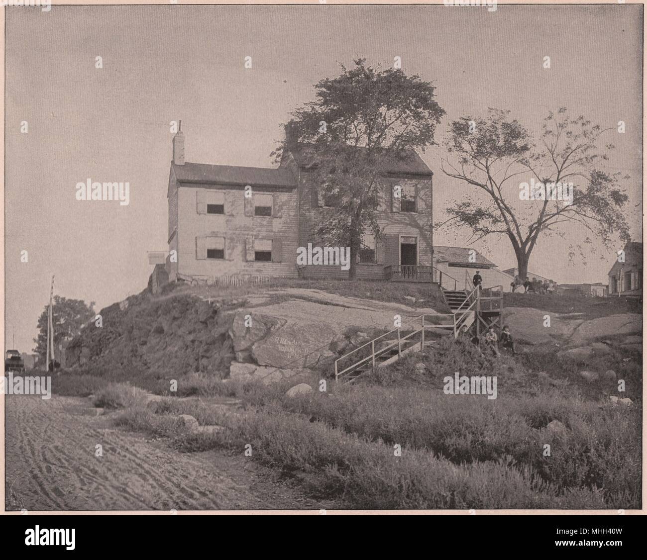 La maison d'Edgar A. Poe, Long Island Banque D'Images