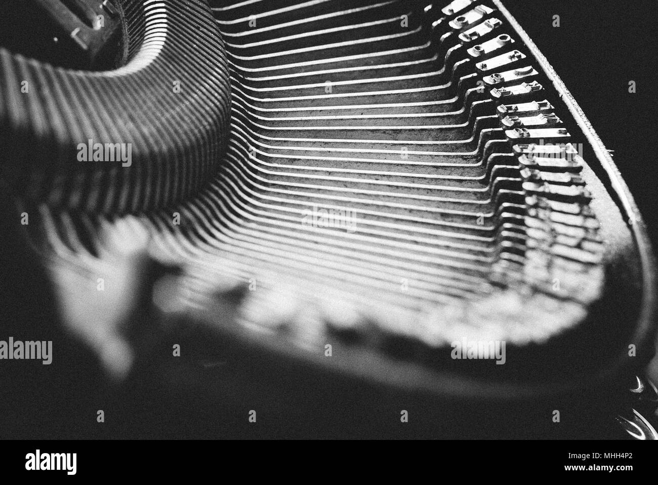 Lignes de machines à écrire Banque D'Images