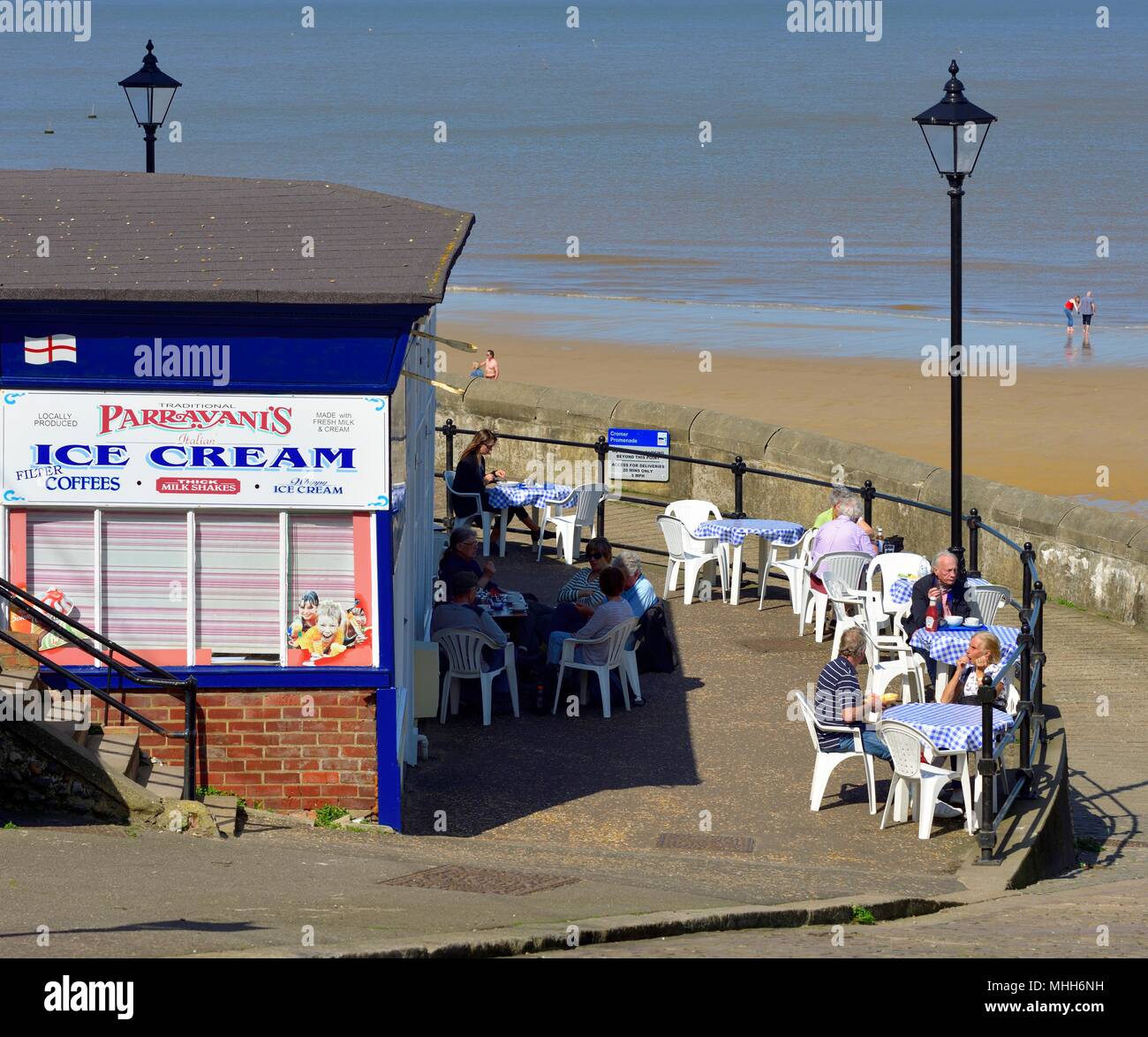 Seaside cafe Cromer Norfolk England UK Banque D'Images