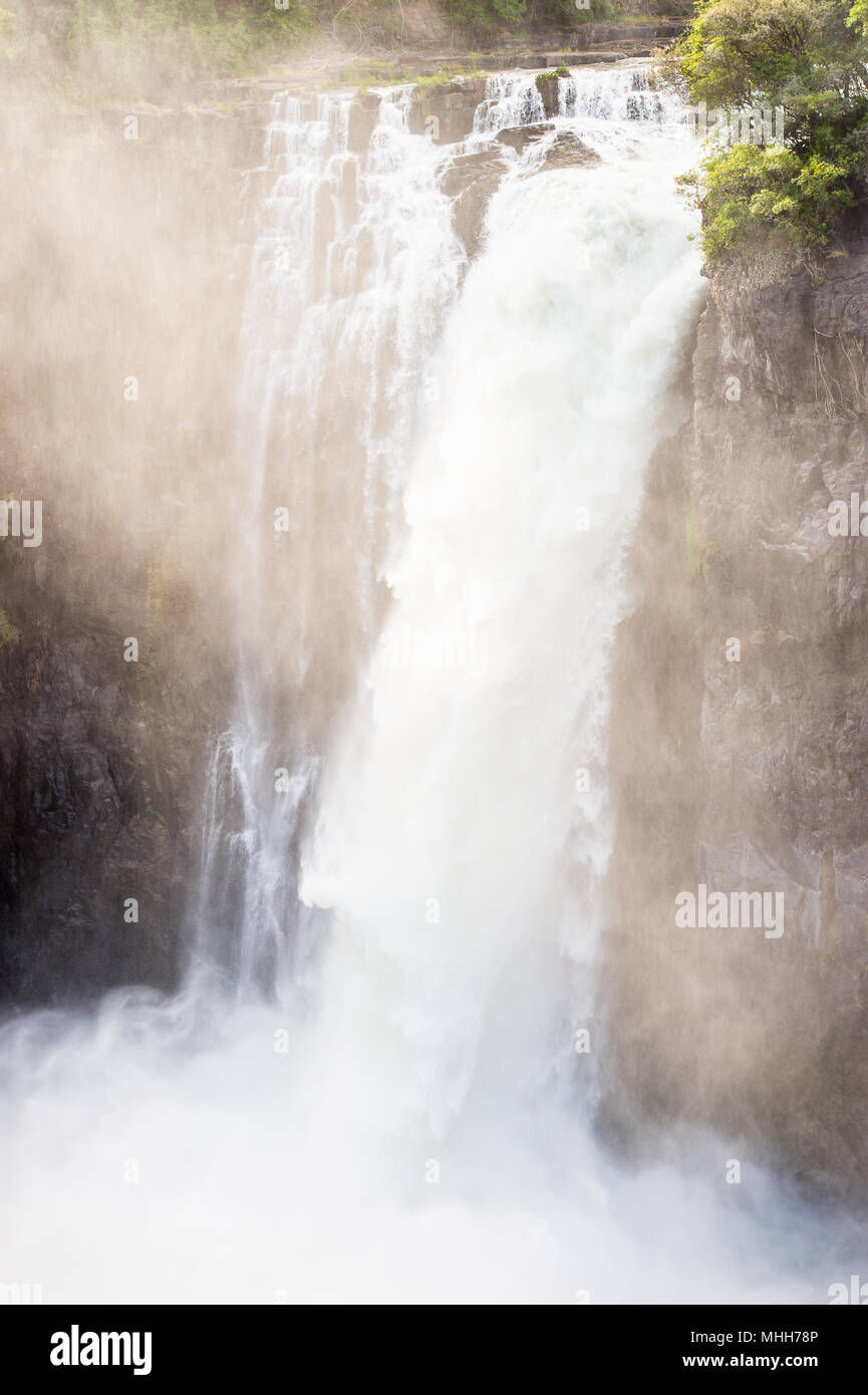 Victoria Falls, fleuve Zambèze, le Zimbabwe et la Zambie Banque D'Images