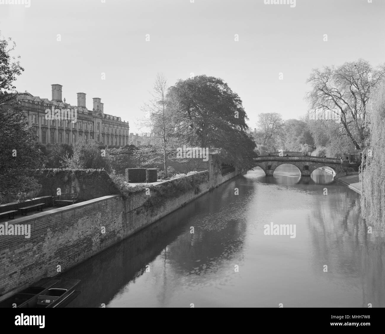 Clare Pont sur la rivière Cam à Cambridge Banque D'Images