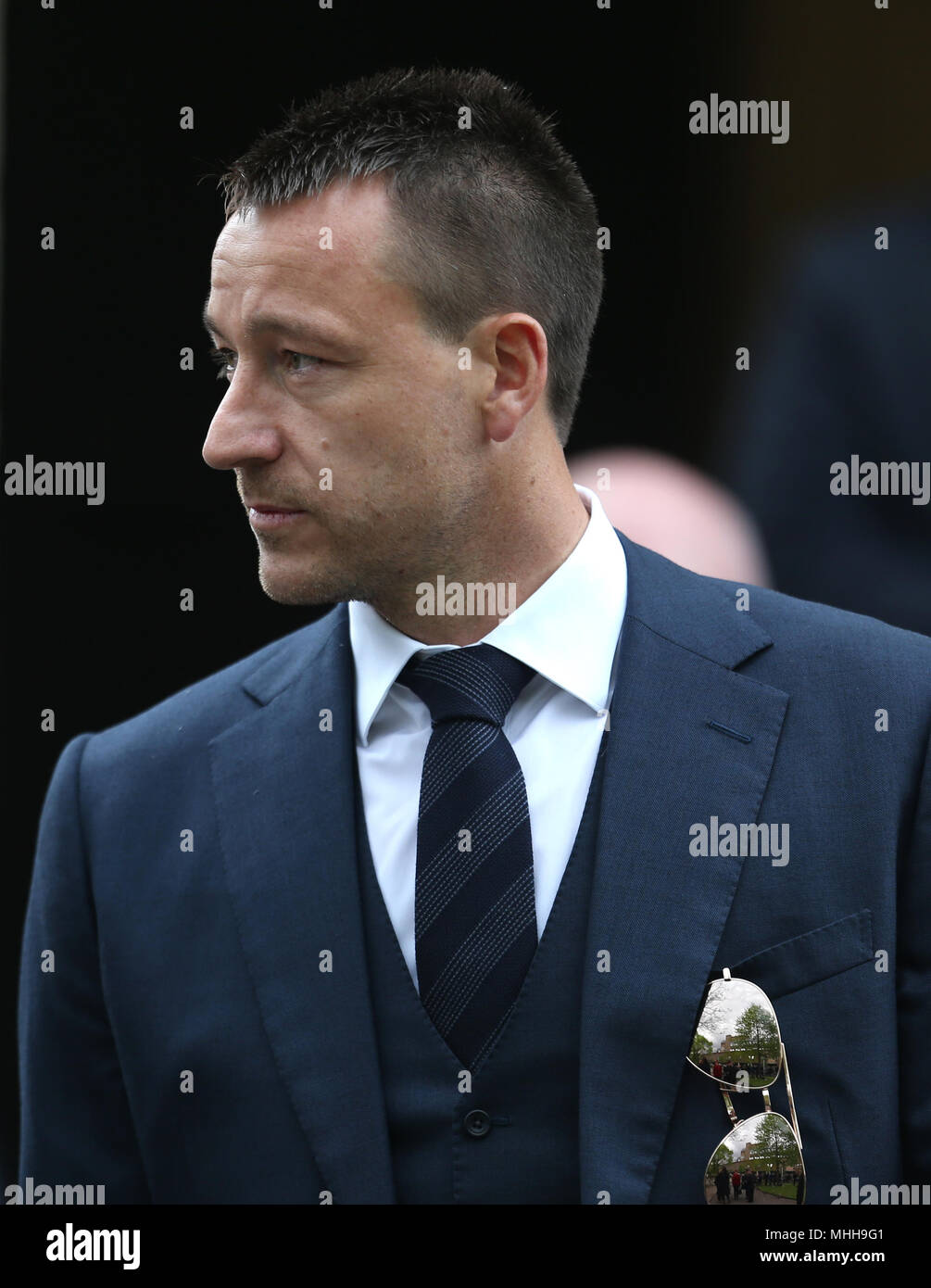 John Terry à l'extérieur de St Luke's et à Christ Church, Londres, où le service commémoratif pour un ancien joueur de Chelsea Ray Wilkins est tenu. Wilkins, qui a commencé une carrière impressionnante à Stamford Bridge et aussi plus tard l'entraîneur, décédé à l'âge de 61 suivant un arrêt cardiaque Banque D'Images