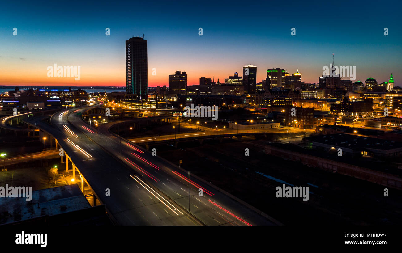 Buffalo, NEW YORK cityscape Banque D'Images