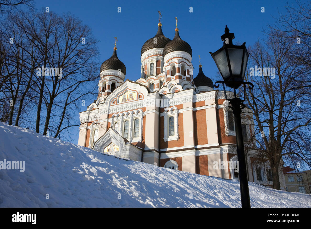 Aleksander Nevski Cathedral, Cathédrale de Toompea (Hill), Tallinn, Estonie Banque D'Images