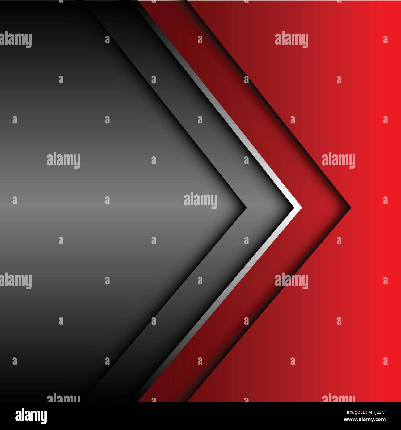 Abstract red silver gris flèche moderne design futuristic background vector illustration. Illustration de Vecteur