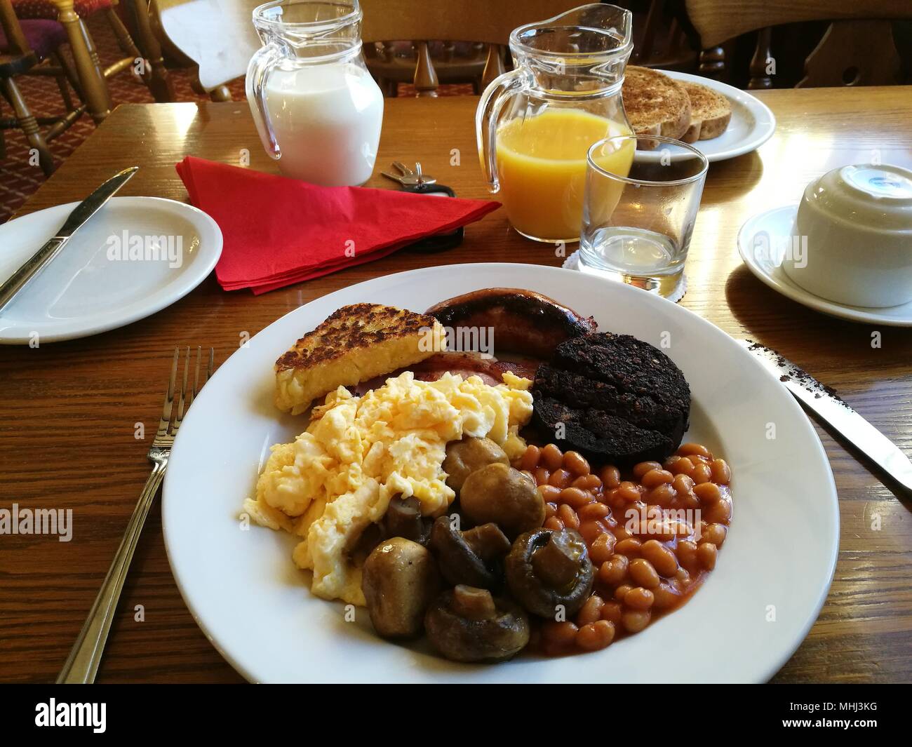 Un petit-déjeuner anglais complet Banque D'Images