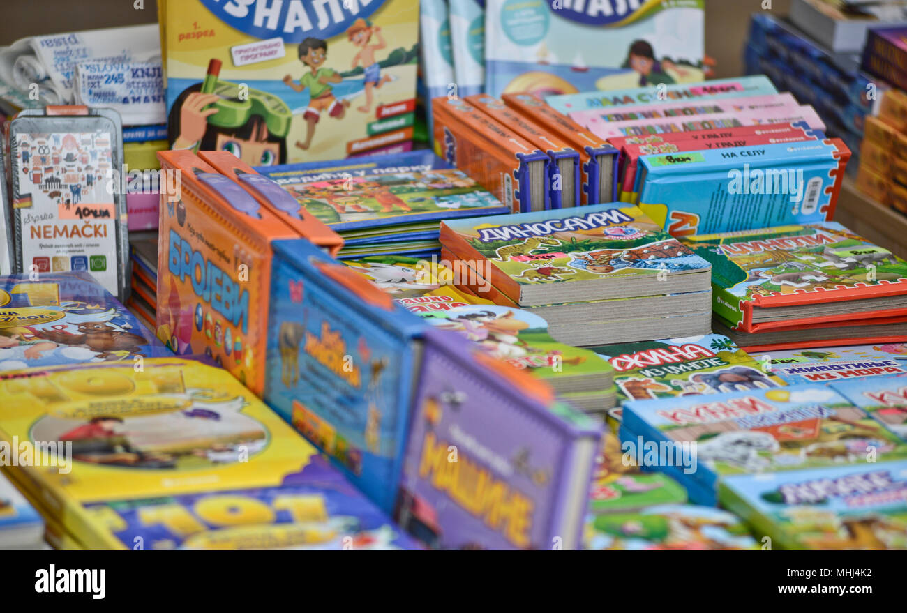 Livre pour enfants, premier salon du livre Andricgrad, Visegrad, Bosnie et Herzégovine Banque D'Images