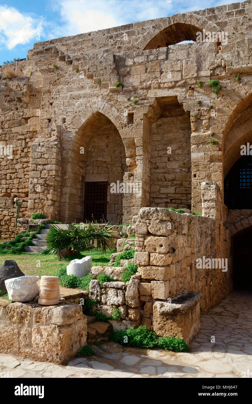 Château de Kyrenia, Kyrenia (Girne), République turque de Chypre du Nord Banque D'Images