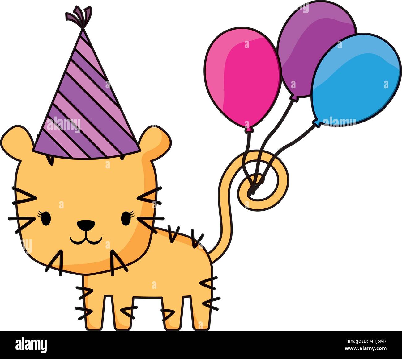 Joyeux Anniversaire Conception Avec Cute Tiger Avec Chapeau D Anniversaire Et Des Ballons Sur Fond Blanc Design Colore Vector Illustration Image Vectorielle Stock Alamy Joyeux Anniversaire Conception Avec Cute Tiger Avec Chapeau D Anniversaire Et Des Ballons Sur Fond Blanc Design Colore Vector Illustration Image Vectorielle Stock Alamy